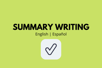write a quick summary for you in english or spanish
