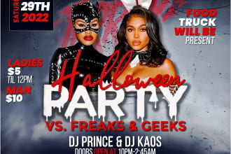 design a professional and unique club and party flyers