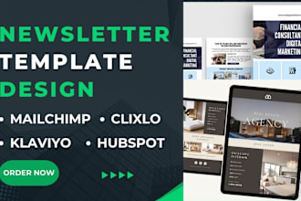 design email template newsletter mailchimp klaviyo template hubspot clixlo