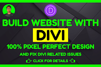 be your divi expert for divi builder, divi theme and fix divi issues