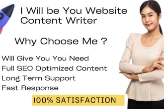 be your website content writer, SEO website content