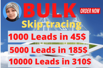 do  bulk skip tracing and accurate skip tracing for real estate