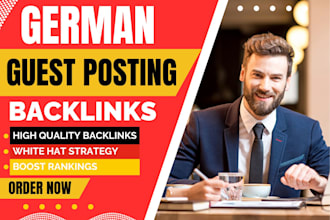 build SEO backlinks via german guest posts on high authority de blogs