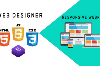 edit html css javascript bootstrap webpage and fix errors