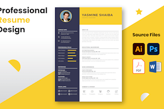 design professional resume, certificates and wedding cards