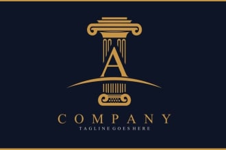 be your legal, attorney lawyer and law firm logo design