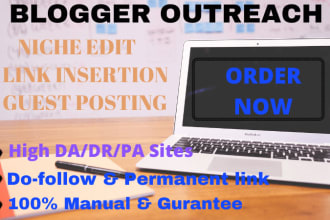 do link insertion guest post niche edit on high da, pa websites