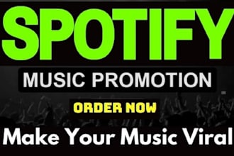 do organic spotify music promotion and make viral music