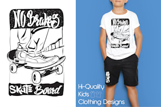 design baby, kids t shirt and all clothing printing designs