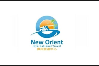 travel, adventure, tour, hotel and resort logo design