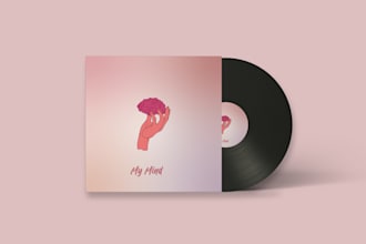 design a minimalist custom album cover art