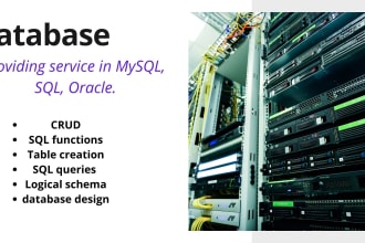 write sql query, database procedure, erd and normalization