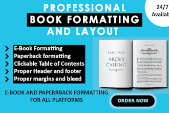 book formatting for amazon kdp, paperback formatting and cover design