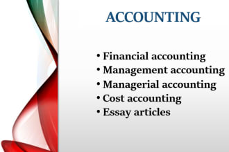 tutor cost, management, managerial, and financial accounting