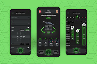 design mobile app UI UX in figma, ios, android professional interface