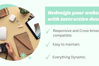 design or redesign creative and responsive wordpress website