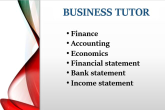 tutor in income, bank, and financial statement, paystub