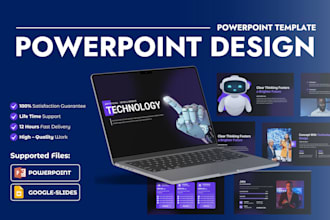 do powerpoint design or custom powerpoint template