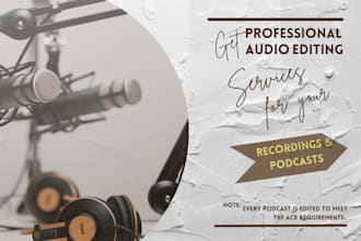 edit audio for your podcasts or recordings