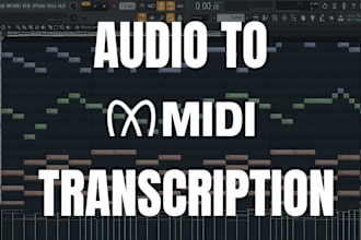 transcribe any song, audio or musical instrument to midi
