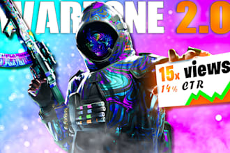 make you a custom call of duty warzone thumbnail in 24hr