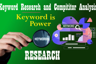 do in depth and kgr keyword research and competitor analysis for on page SEO