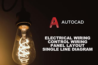 draw autocad electrical drawing, wiring diagram, control schematic