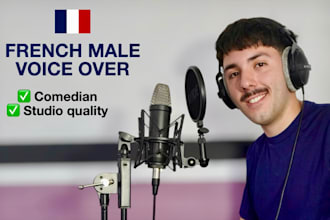 record a french male voice over
