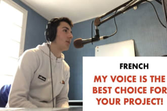 record a french male voice over
