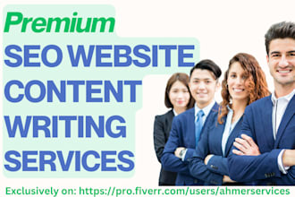 be your SEO website content writer or do website copywriting