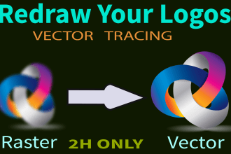 professional logo vectorization, redraw, trace, and recreate your brand