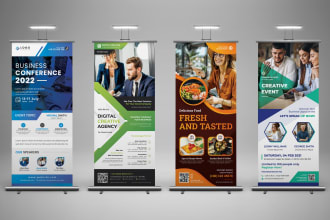design roll up banner, retractable banner, pop up, roller, pull up