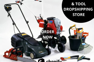 build a professional shopify  store for machine or tools