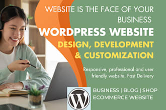 design and develop your word press website, blog and do seo for site rank