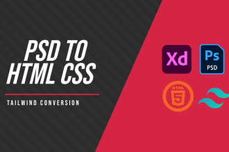 convert psd to tailwind css , figma to tailwind
