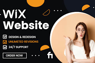 design or redesign wix website and wix business website