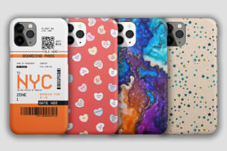 create custom trendy phone case design