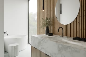 do photorealistic render for your bathroom design