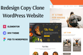 redesign, copy clone website, duplicate wordpress website