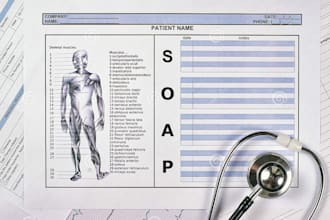 prepare soap notes or progressive notes for you