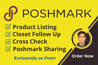 do manually product listing on your poshmark closet