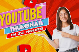 design eye catchy clickbait youtube thumbnails