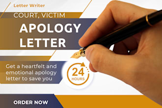 write heartfelt apology letter to court and victim to save you