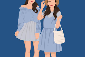 create unique vector face illustrations for your photo