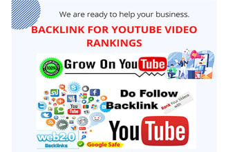 provide backlinks for youtube video ranking