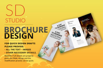 design print ready marketing material, brochures, tri folds