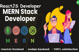 be react js developer or mern stack developer for your web development