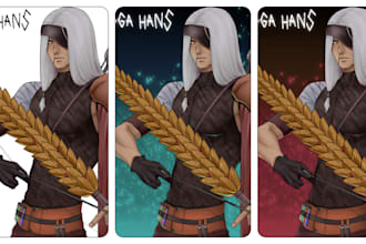 draw awesome anime or webtoon art style illustration
