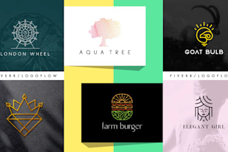 design a minimal hand drawn boho line art business logo
