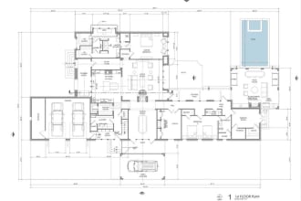 do house plans, 2d floor plans, elevations and convert pdf to autocad, cad, dwg